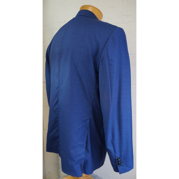 BELVEST Italy Suit Men's 46R 40x30 Striped Flannel Super 120's Wool Dual Vents - Picture 5 of 15